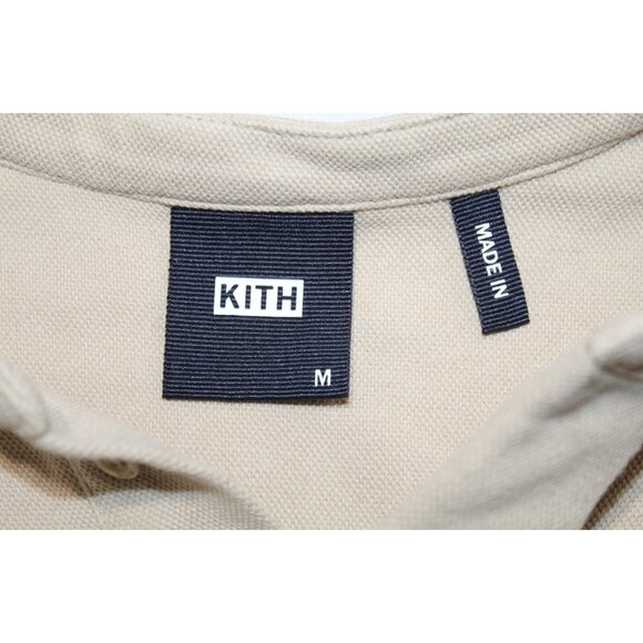KITH Pique Essex Henley Popover Beige Canvas 2022 MINT Size Medium - Picture 7 of 9